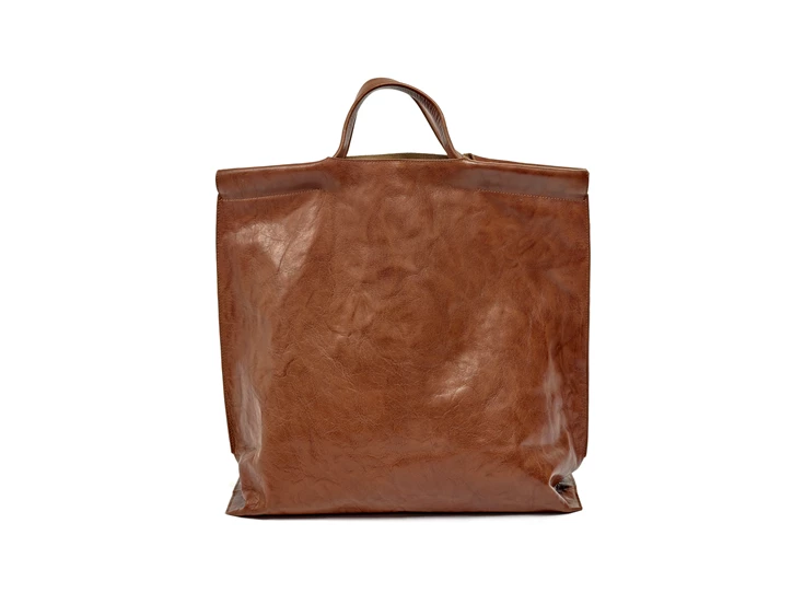 Serax-Bea-Mombaers-shopper-bag-leder-40x145x41cm-cognac