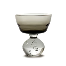 Serax-Bela-Silva-Eternal-glas-op-voet-M-D92cm-H10cm-grijs