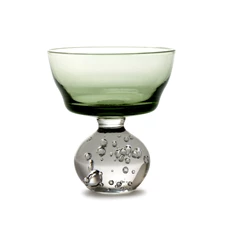 Serax-Bela-Silva-Eternal-glas-op-voet-M-D92cm-H10cm-groen