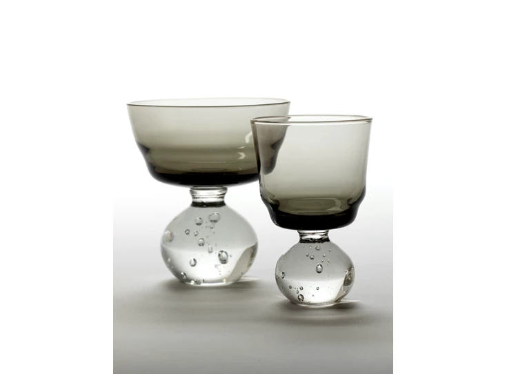 Serax-Bela-Silva-Eternal-glas-op-voet-S-D63cm-H95cm-grijs