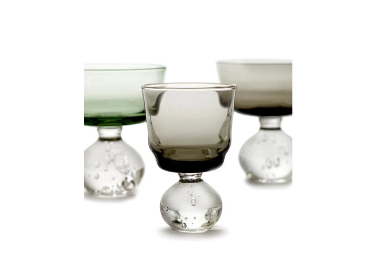 Serax-Bela-Silva-Eternal-glas-op-voet-S-D63cm-H95cm-grijs