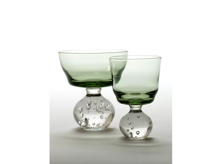 Serax-Bela-Silva-Eternal-glas-op-voet-S-D63cm-H95cm-groen