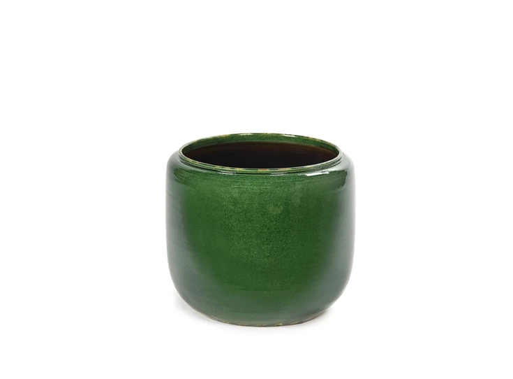 Serax-Costa-bloempot-M-21x21cm-groen