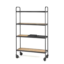 Serax-Marie-Michielssen-James-rek-H170cm-zwart-frame-met-houten-blad