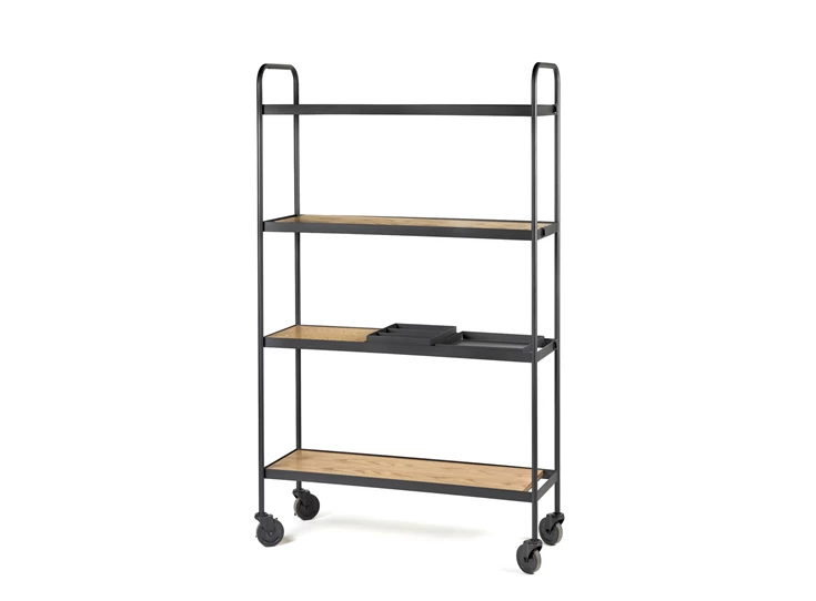 Serax-Marie-Michielssen-James-rek-H170cm-zwart-frame-met-houten-blad