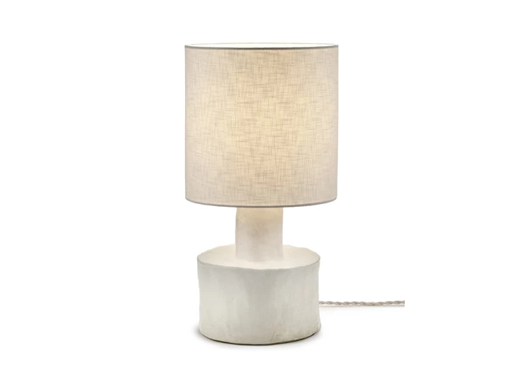 Serax-Marie-Michielssen-tafellamp-Catherine-D25cm-H47cm-voet-mat-wit-kap-wit