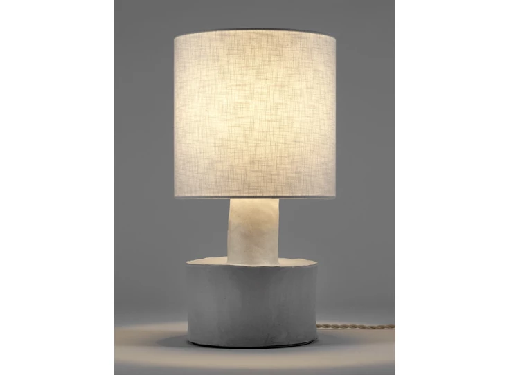 Serax-Marie-Michielssen-tafellamp-Catherine-D25cm-H47cm-voet-mat-wit-kap-wit