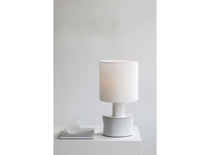 Serax-Marie-Michielssen-tafellamp-Catherine-D25cm-H47cm-voet-mat-wit-kap-wit