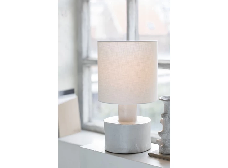 Serax-Marie-Michielssen-tafellamp-Catherine-D25cm-H47cm-voet-wit-kap-wit