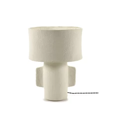 Serax-Marie-Michielssen-White-Earth-papier-mache-tafellamp-H35cm-wit
