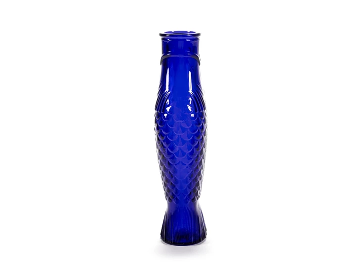 Serax-Paola-Navone-Fish-Fish-fles-1L-H29cm-kobalt-blauw