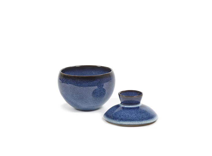 Serax-Pascale-Naessens-Pure-potje-met-deksel-D12cm-H13cm-donkerblauw