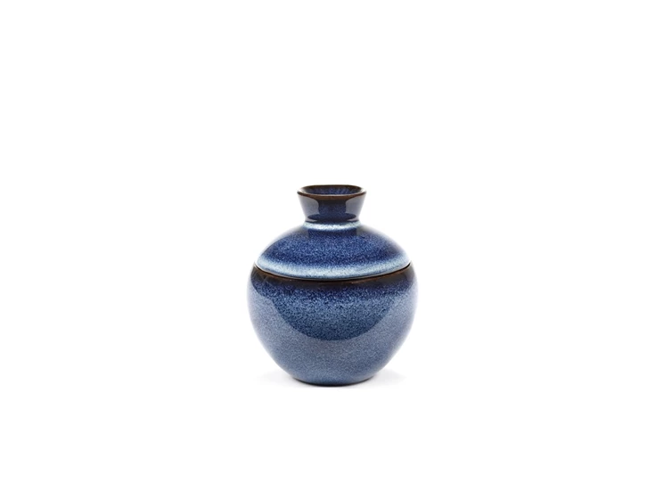 Serax-Pascale-Naessens-Pure-potje-met-deksel-D9cm-H10cm-donkerblauw