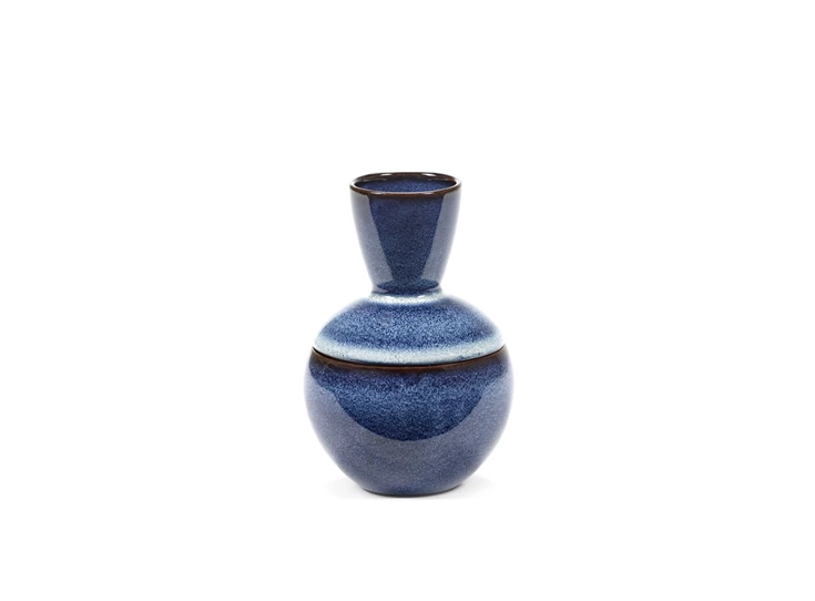Serax-Pascale-Naessens-Pure-potje-met-deksel-D9cm-H13cm-donkerblauw