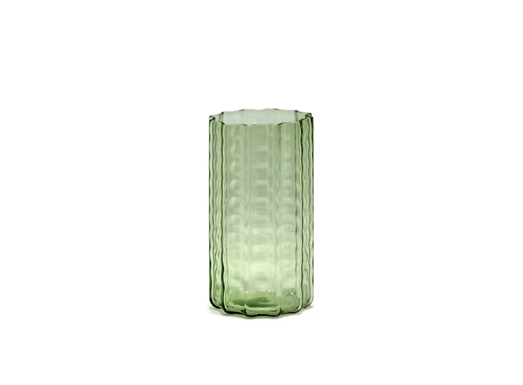 Serax-Ruben-Deriemaeker-Wave-vaas-01-D12cm-H21cm-groen