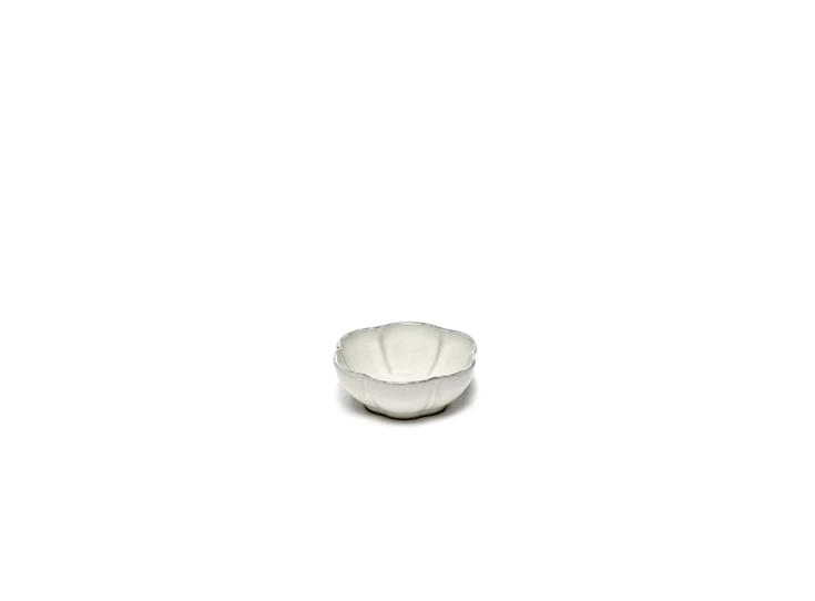 Serax-Sergio-Herman-Inku-bowl-diep-bord-geribbeld-D11cm-H4cm-wit
