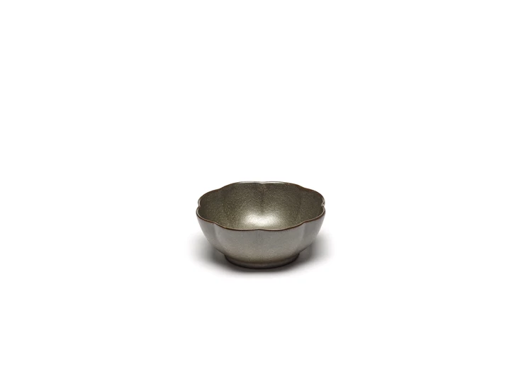 Serax-Sergio-Herman-Inku-bowl-diep-bord-geribbeld-D15cm-H6cm-groen