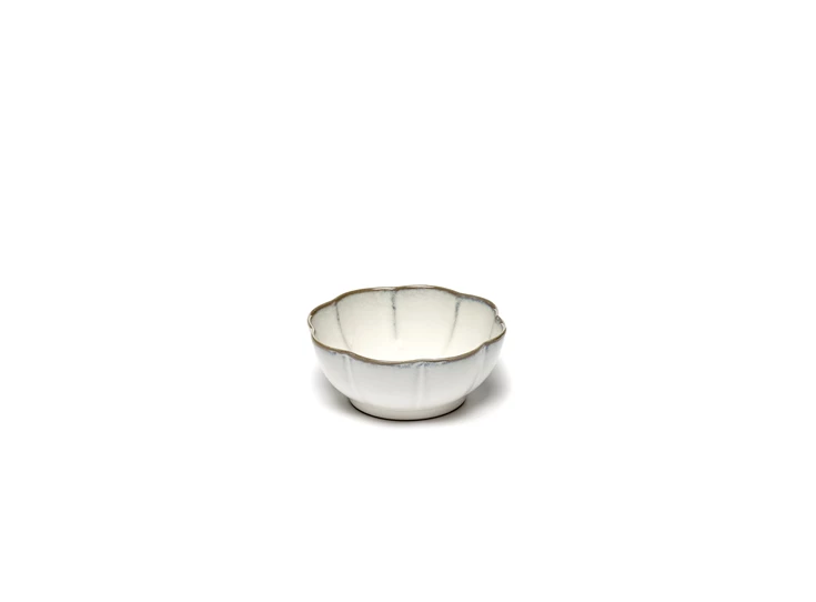 Serax-Sergio-Herman-Inku-bowl-diep-bord-geribbeld-D15cm-H6cm-wit