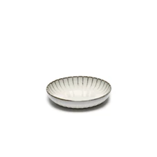 Serax-Sergio-Herman-Inku-diep-bord-geribbeld-D19cm-H4cm-wit