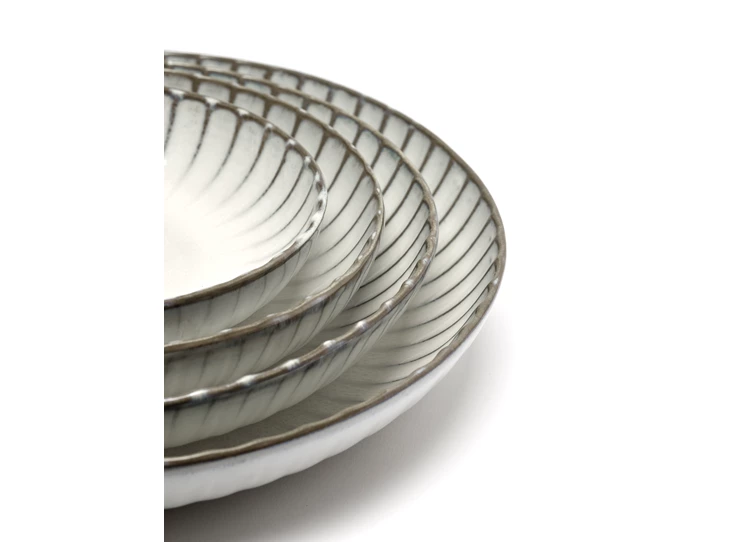 Serax-Sergio-Herman-Inku-diep-bord-geribbeld-D19cm-H4cm-wit