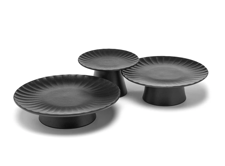 Serax-Sergio-Herman-Inku-gebakschaal-D21cm-H8cm-zwart