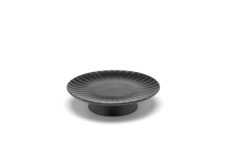 Serax-Sergio-Herman-Inku-gebakschaal-D24cm-H65cm-zwart