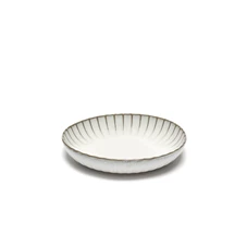 Serax-Sergio-Herman-Inku-schaal-diep-bord-geribbeld-D23cm-H45cm-wit