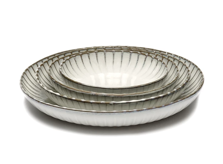 Serax-Sergio-Herman-Inku-schaal-geribbeld-D32cm-H5cm-wit