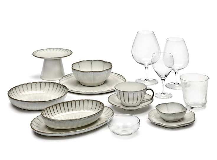 Serax-Sergio-Herman-Inku-schaal-ovaal-geribbeld-19x13x37cm-wit