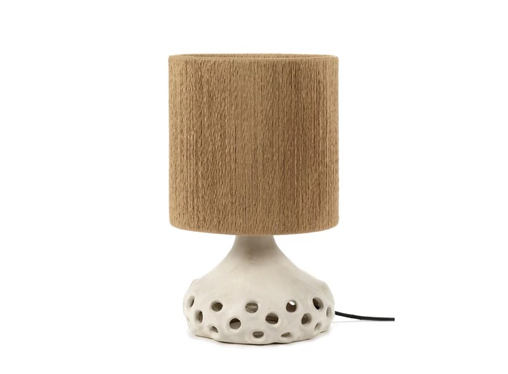 Serax-Sophie-Casier-tafellamp-Oya-01-D25cm-H42cm-bruin