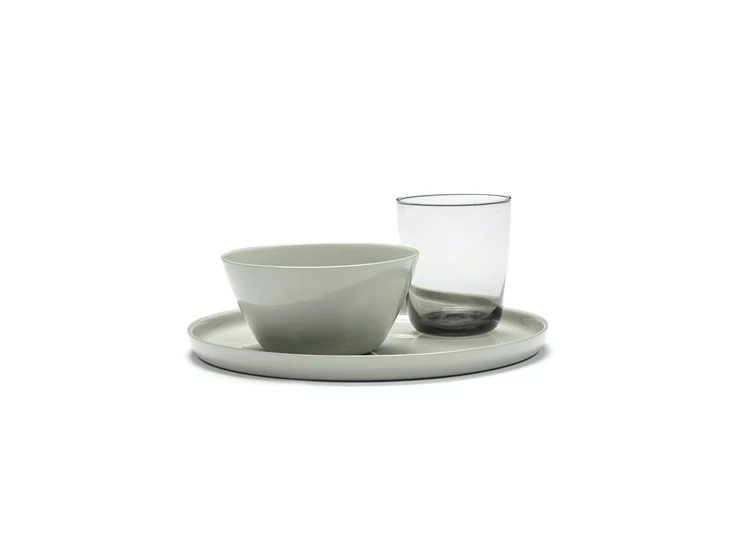 Serax-Vincent-Van-Duysen-Cena-glas-laag-D85cm-H10cm-smokey-grey