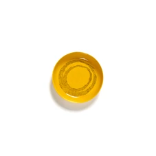 Serax-Yotam-Ottolenghi-Feast-bord-hoog-22x22x4cm-sunny-yellow-swirl-dots-zwart