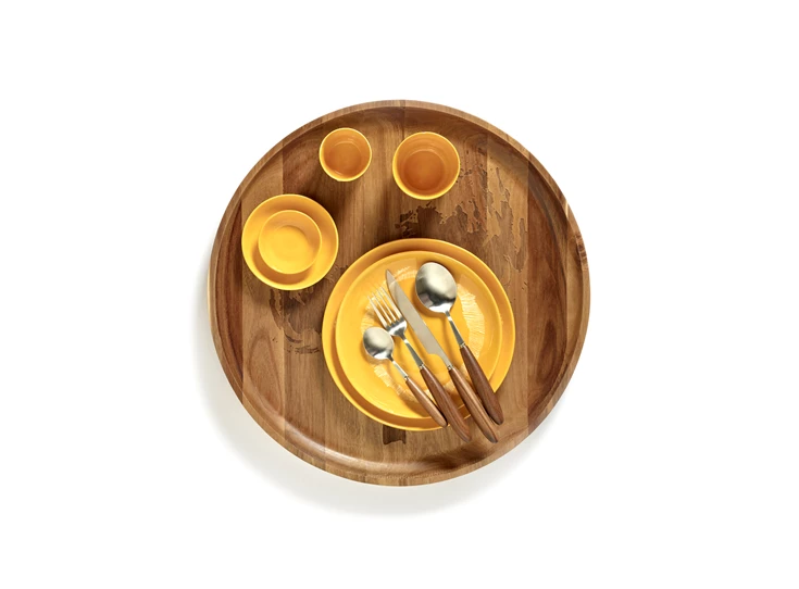 Serax-Yotam-Ottolenghi-Feast-bord-S-19x19x2cm-sunny-yellow-swirl-stripes-wit