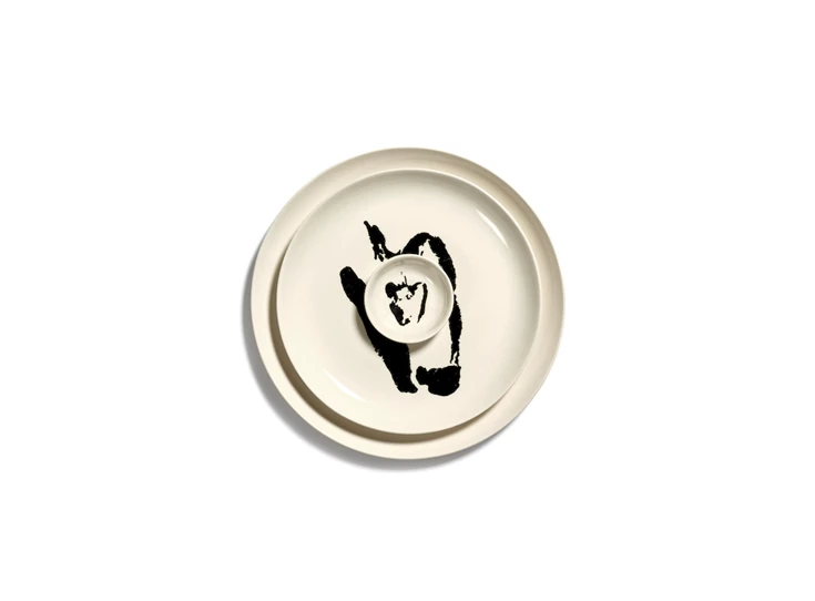 Serax-Yotam-Ottolenghi-Feast-schotel-XS-75x75x2cm-wit-paprika-zwart