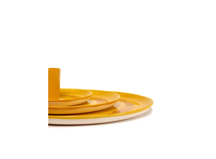Serax-Yotam-Ottolenghi-Feast-serveerbord-35x35x2cm-sunny-yellow-swirl-stripes-rood