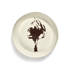 Serax-Yotam-Ottolenghi-Feast-serveerschaal-L-445x445x9cm-wit-artisjok-zwart