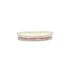 Serax-Yotam-Ottolenghi-Feast-serveerschaal-M-36x366cm-wit-swirl-stripes-rood