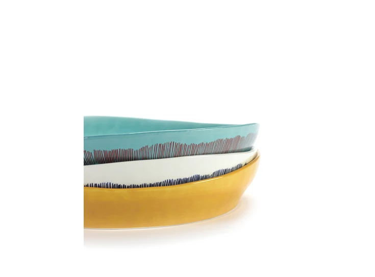 Serax-Yotam-Ottolenghi-Feast-serveerschaal-S-30x2956cm-wit-swirl-stripes-blauw
