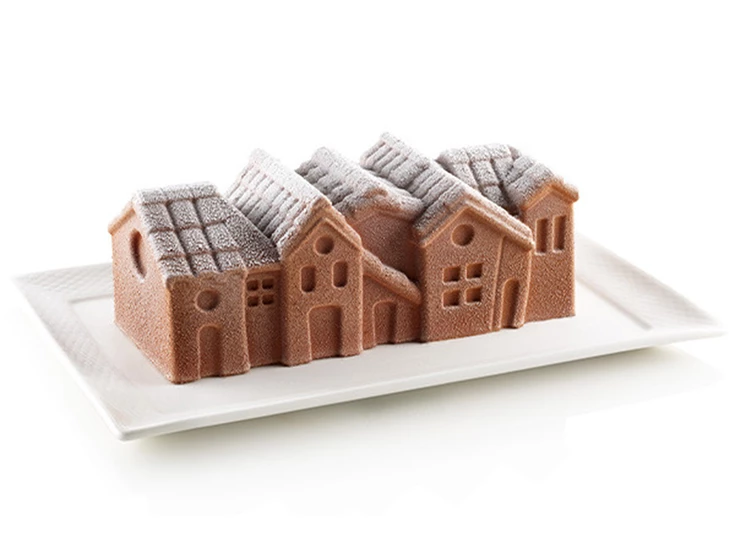 Silikomart-bakvorm-winter-village-24x10cm-H82cm