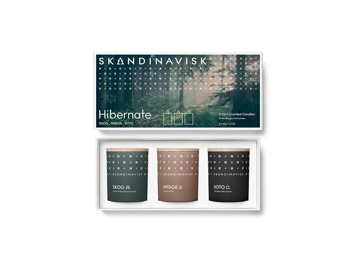 Skandinavisk-Hibernate-geurkaars-giftset-Skog-Hygge-Koto