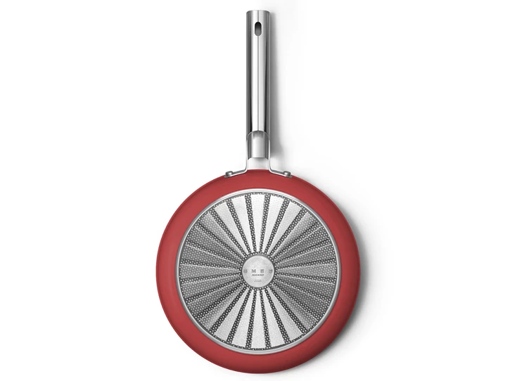 Smeg-braadpan-D28cm-rood