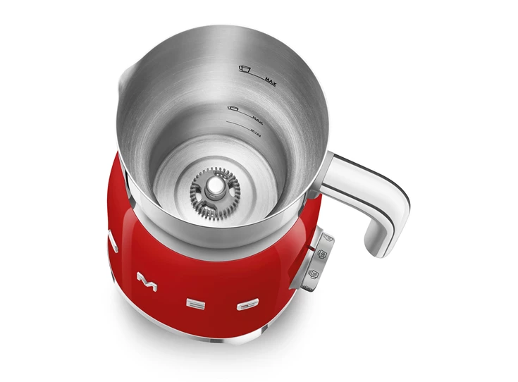 Smeg-melkopschuimer-rood