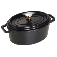Staub-cocotte-ovaal-29cm-zwart