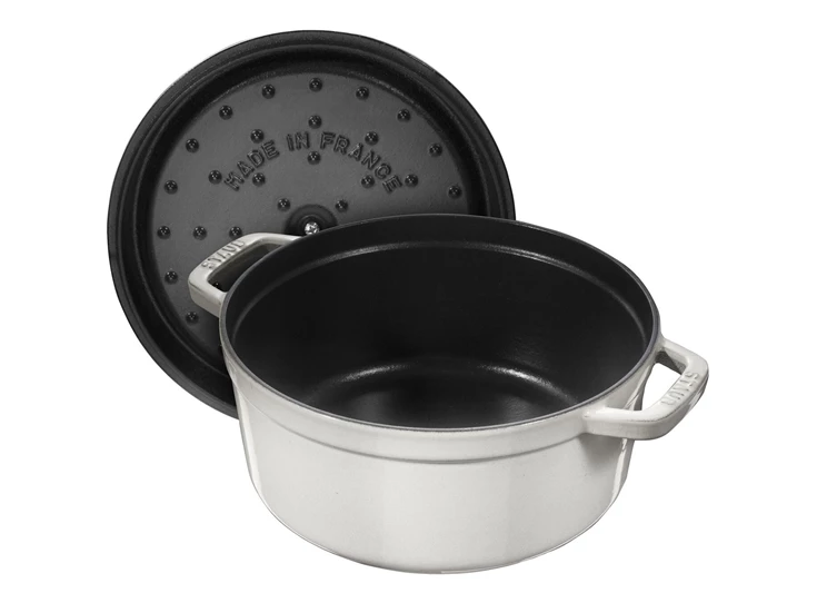 Staub-cocotte-rond-24cm-white-truffle