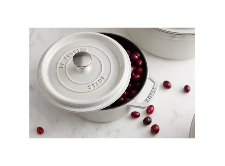 Staub-cocotte-rond-24cm-white-truffle