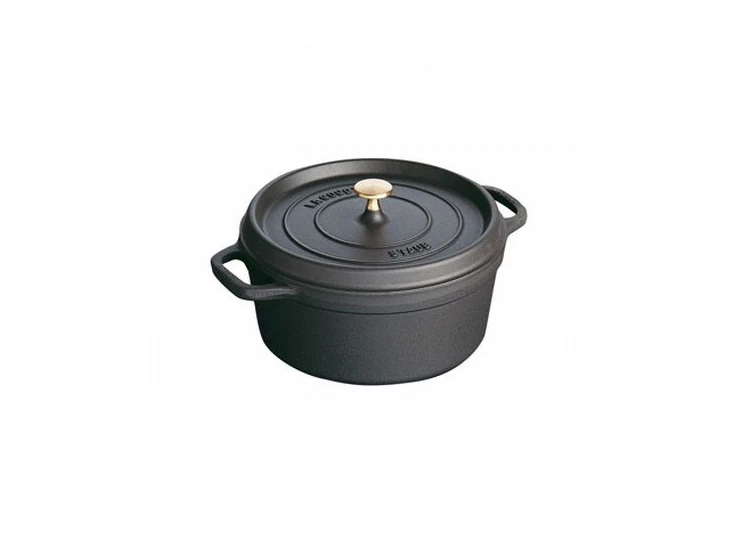 Staub-cocotte-rond-30cm-zwart