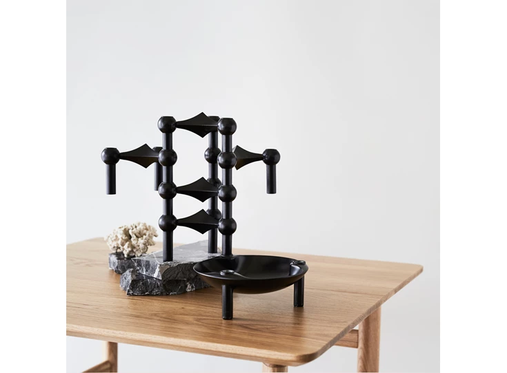 Stoff-Nagel-kandelaar-H65cm-D102cm-zwart