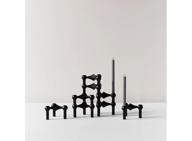 Stoff-Nagel-kandelaar-H65cm-D102cm-zwart