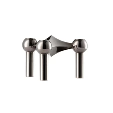 Stoff-Nagel-kandelaar-H65cm-D102cm-zwart-chrome