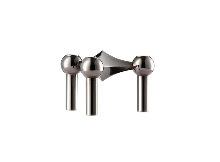 Stoff-Nagel-kandelaar-H65cm-D102cm-zwart-chrome